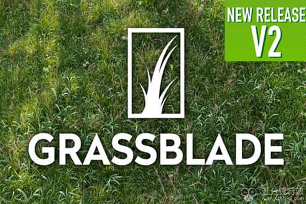 Blender插件-三维草地花卉生成工具 Grassblade V2.2