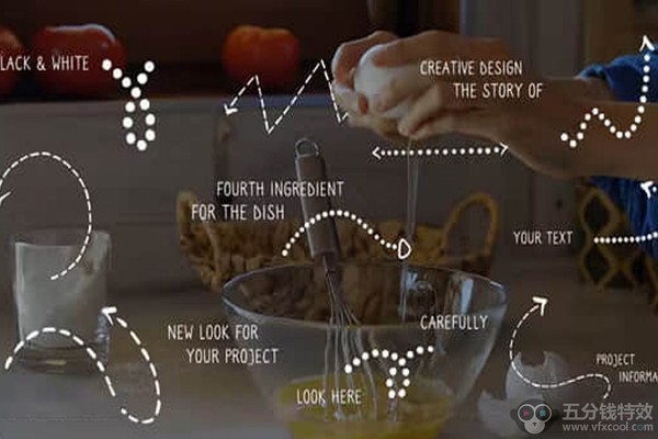 AE模板-手绘虚线箭头指示标注文字动画 Arrow Pack