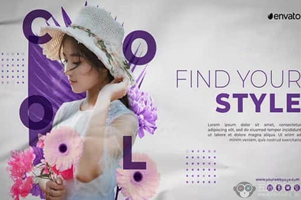 AE模板-时尚丰富多彩图文介绍宣传介绍动态开场 Natural Fashion