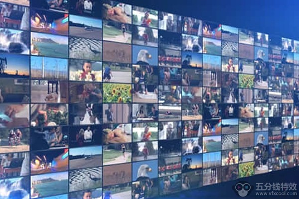 AE模板-空间平面多画面视频墙展示介绍动画 Flat Video Wall Intro Pack