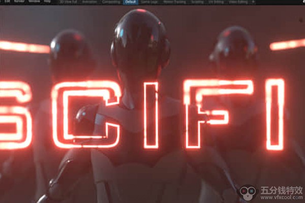 Blender插件-三维科幻HUD元素特效 Scifi Elements Ultimate v1.00