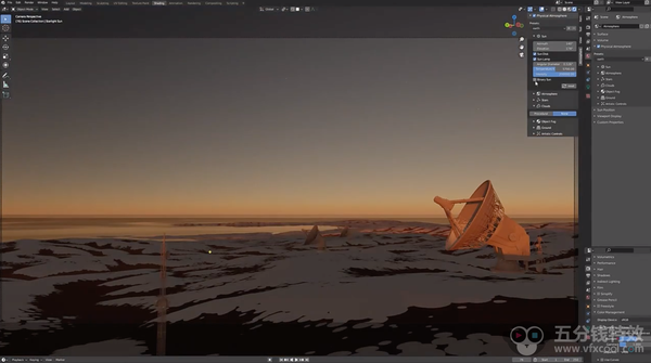 Blender插件-物理星光大气环境效果模拟Physical Starlight And Atmosphere v1.5.2