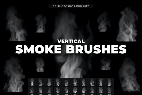 20支立式烟雾笔刷 20 Vertical Smoke Brushes
