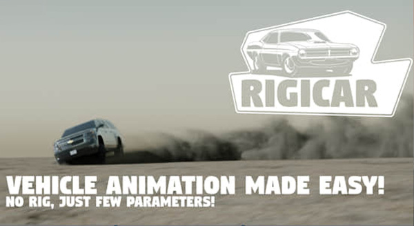 三维汽车快速绑定Blender插件 Rigicar v2.2.31