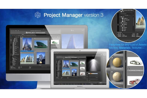 3DS MAX插件-直接预览工程项目预设管理 Project Manager v3.23.12