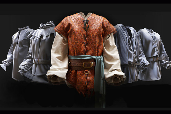 MD服装复古中世纪男士衬衫上衣外套套装ZPRJ模型打版源文件3D服装