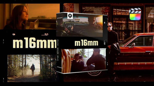 FCPX插件-30种复古怀旧电影胶片边框刮痕特效-m16mm