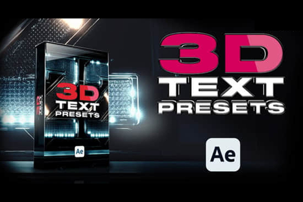 AE模板-21组三维立体文字动画 3D Titles. Vol. 01