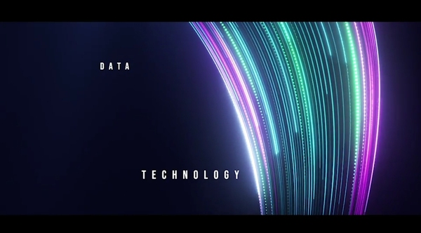 AE模板-数字科技感发光线条流动文字标题开场片头 Digital Technology Opener