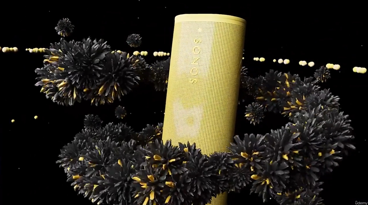 C4D教程-三维模型音频驱动视觉特效制作 Cinema 4D Model Texture and Animate Motion to Sound