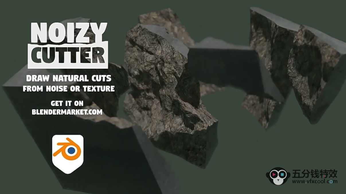Blender插件-Noisy-Cutter v1.8(手绘样条线切割工具)+教程