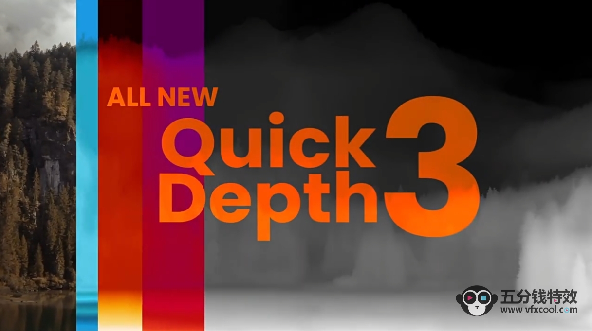 人工智能快速自动制作深度图—AE插件 Quick Depth V3.0.1 Win