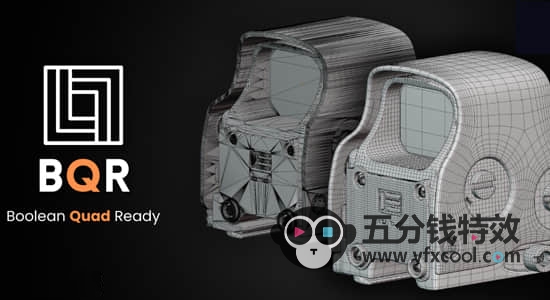 Blender插件-布尔建模网格优化工具 BQR Boolean Quad Ready V1.4