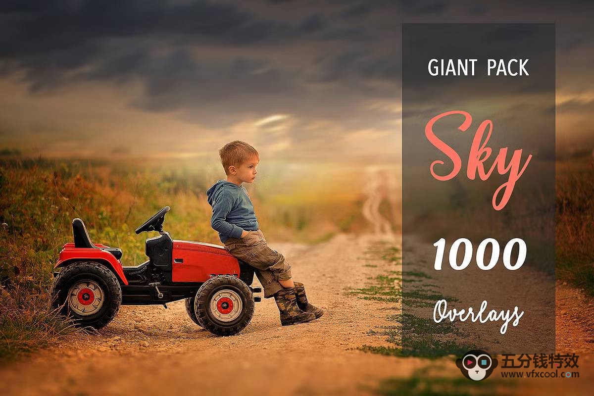 1000+各种天空云彩摄影后期素材 1000 Sky Overlays Pack