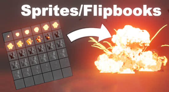 Blender预设-自定义粒子特效节点资产 Sprite Particles For Realtime Vfx With Geonodes V2.0