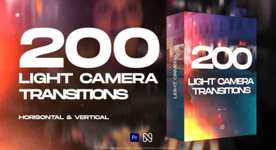 PR模板-200组镜头动感光效闪烁视频过渡转场预设