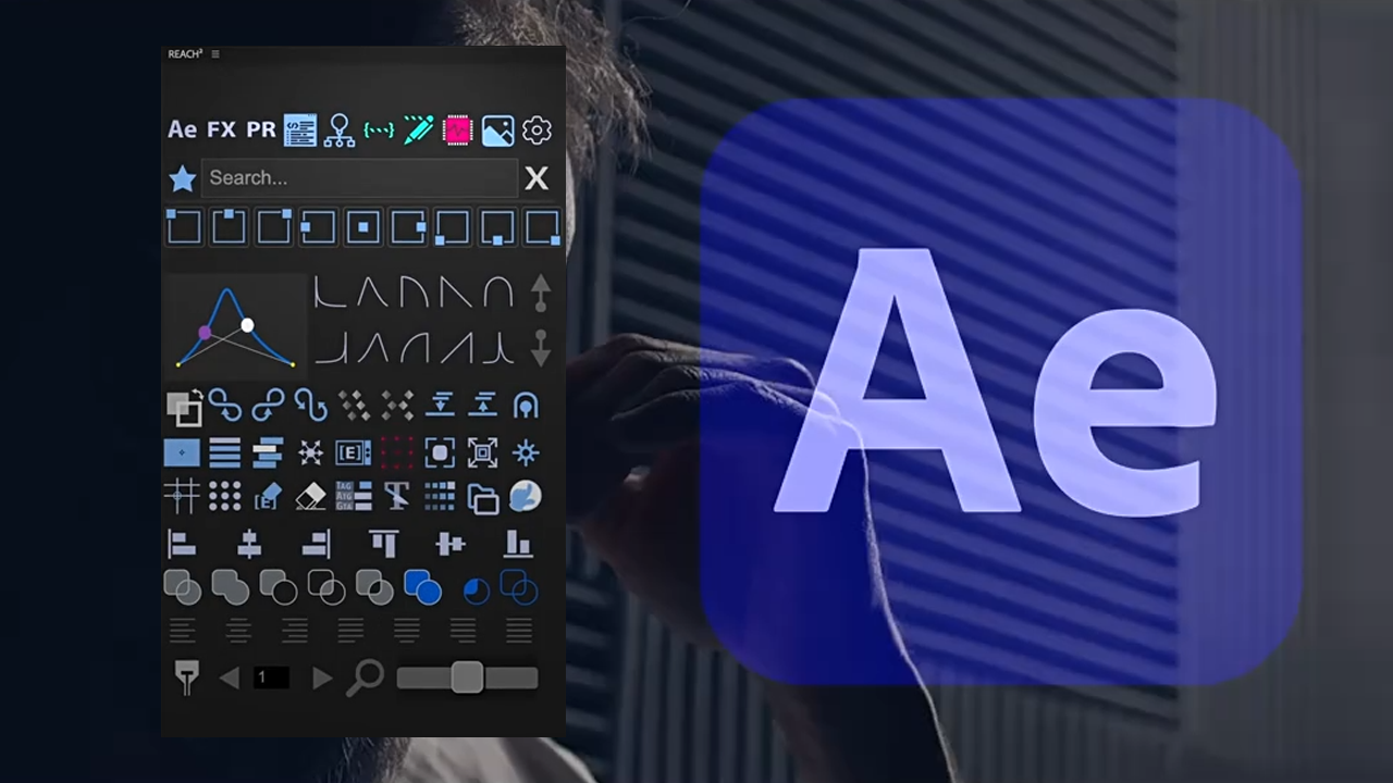 AE脚本-多功能效果辅助工具包 REACH Pro 3.0.00