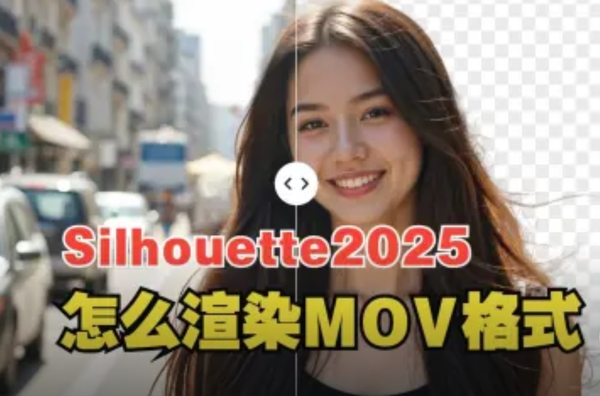 Silhouette2025怎么渲染带通道的MOV视频！