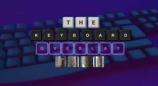 PR模板-键盘快捷键显示UI图形动画工具