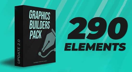 AE/PR模板-290组现代时尚流行图形文字标题排版动画V2