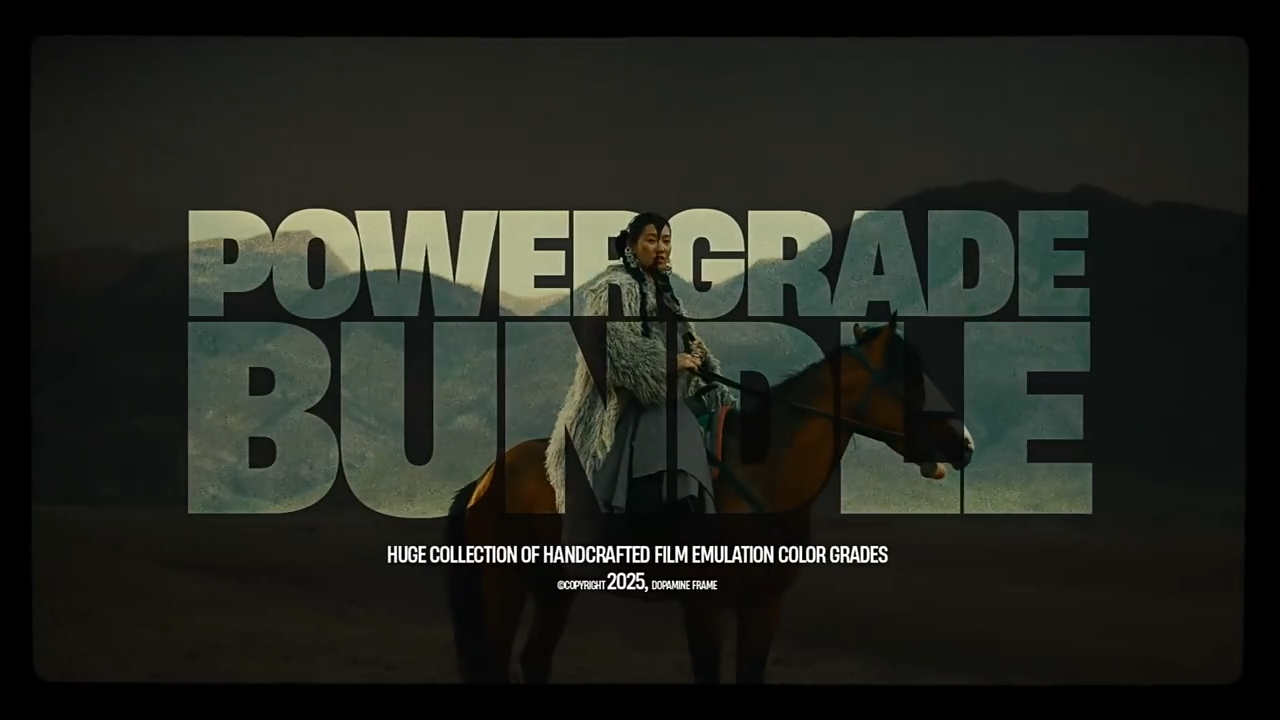 达芬奇预设 l 电影级胶片风格视频调色预设 The Powergrade Bundle