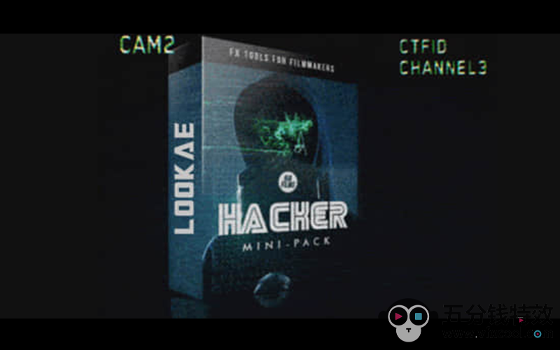 【4K视频素材】40种故障失真动态元素 科技骇客视觉图形 HACKER